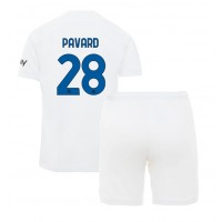 Inter Milan Benjamin Pavard #28 Bortadräkt Barn 2023-24 Kortärmad (+ Korta byxor)